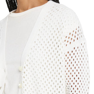 Autumn Cashmere - Solid Mesh Cardigan