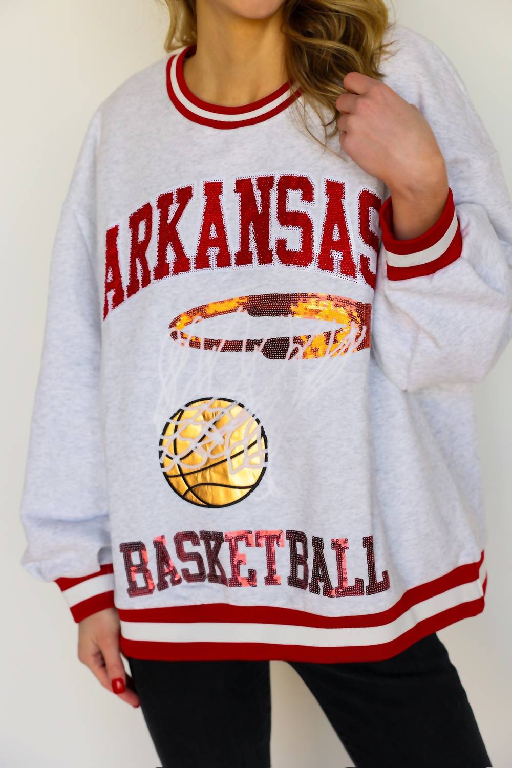 Queen Of Sparkles - Arkansas Basketball Sweatshirt