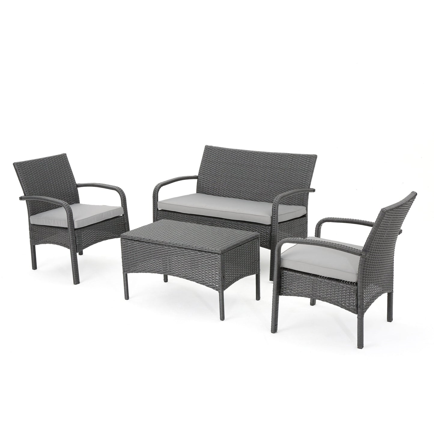 Cordoba KD Wicker 4 Piece Chat Set