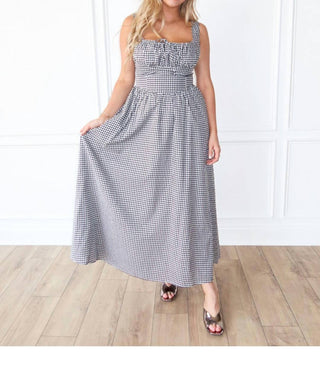 Aureum - Checkmate Corset Maxi Dress