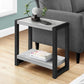 Accent Side Table Narrow Small 2-Tier Contemporary Modern