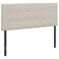 Full Size Upholstered Bed Headboard - Beige