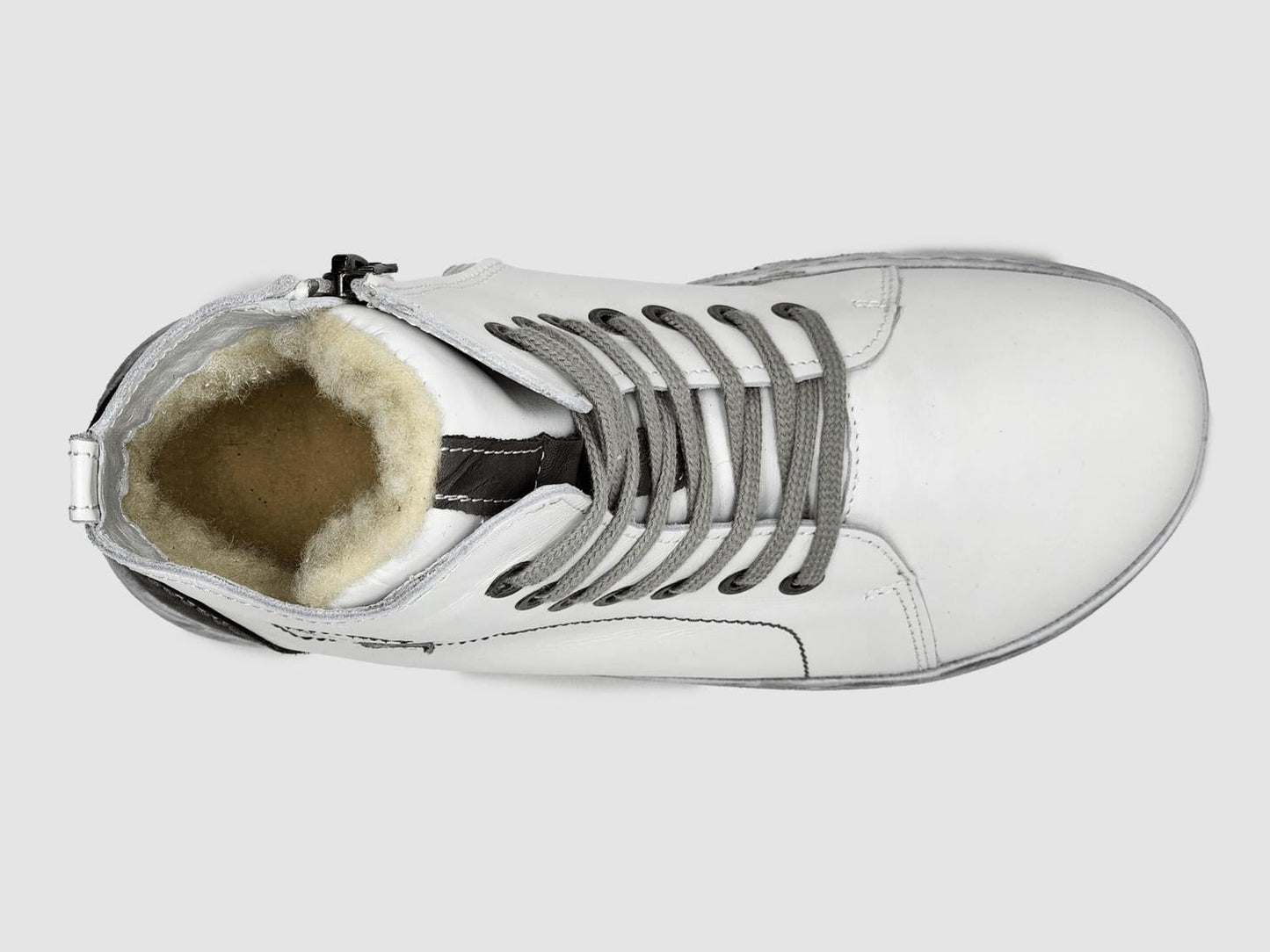 Kcr Group - Women's Original Thick Wool-lined Zip-up Leather Boots