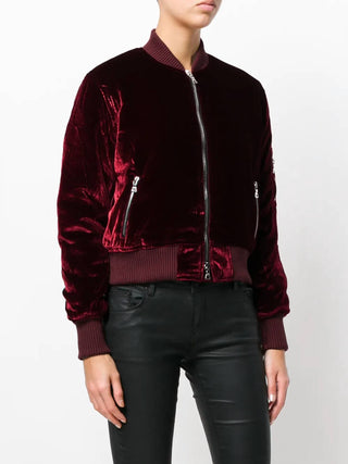 Amiri - Velvet Satin Bomber Jacket