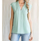 Entro - V-neck Sleeveless Top