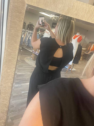 Entro - Oversized Terry Knit Jumpsuit