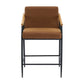 Mid Century Modern Counter Stool Set With Iron Frame