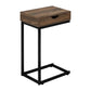 Accent Table, C - Shaped Contemporary Elegant Desig