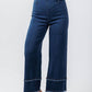 Lysse - Women's Fringe Wide Leg Crop Denim Pants
