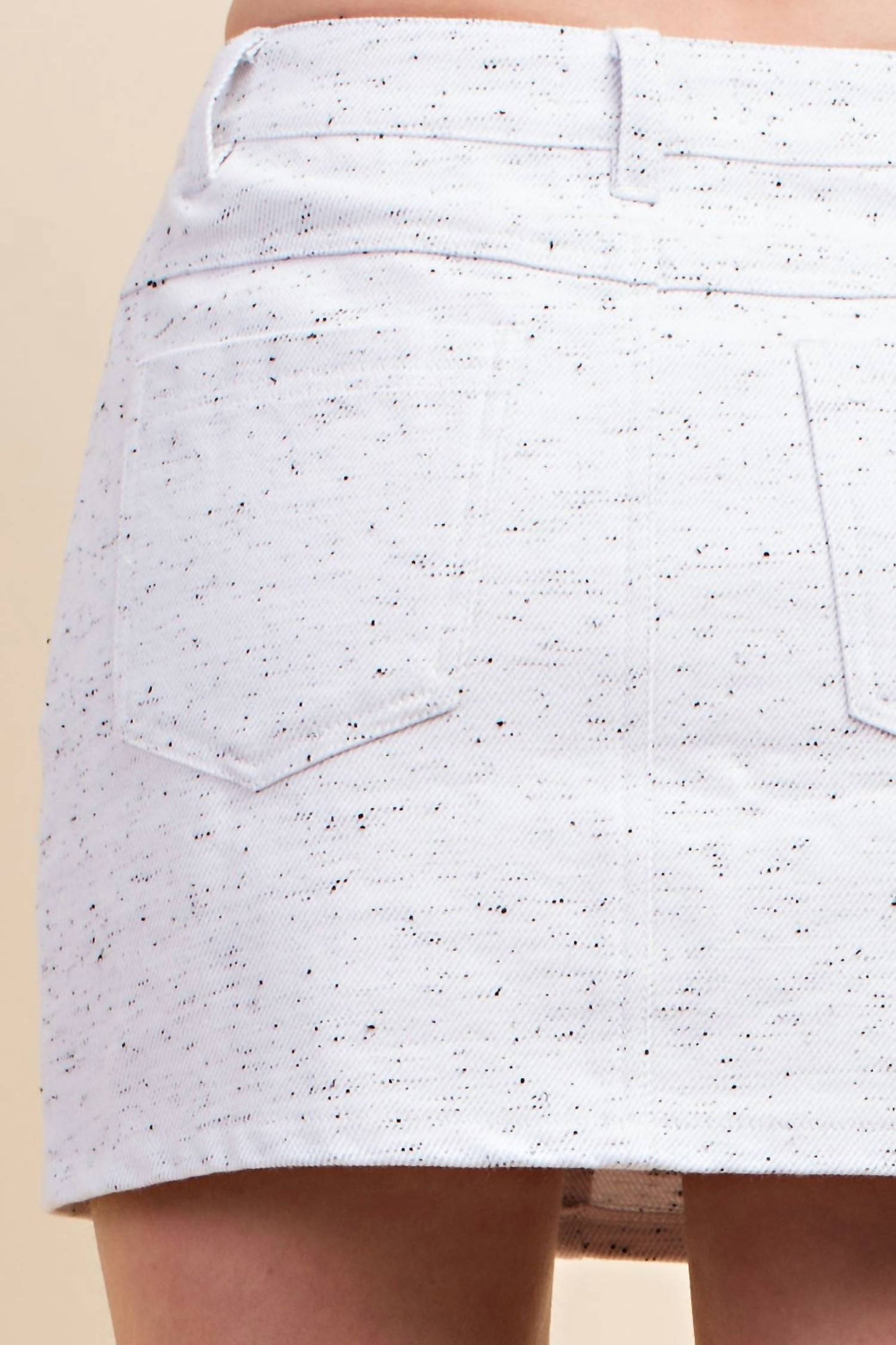 Honey Punch - Heathered Denim Mini Skirt