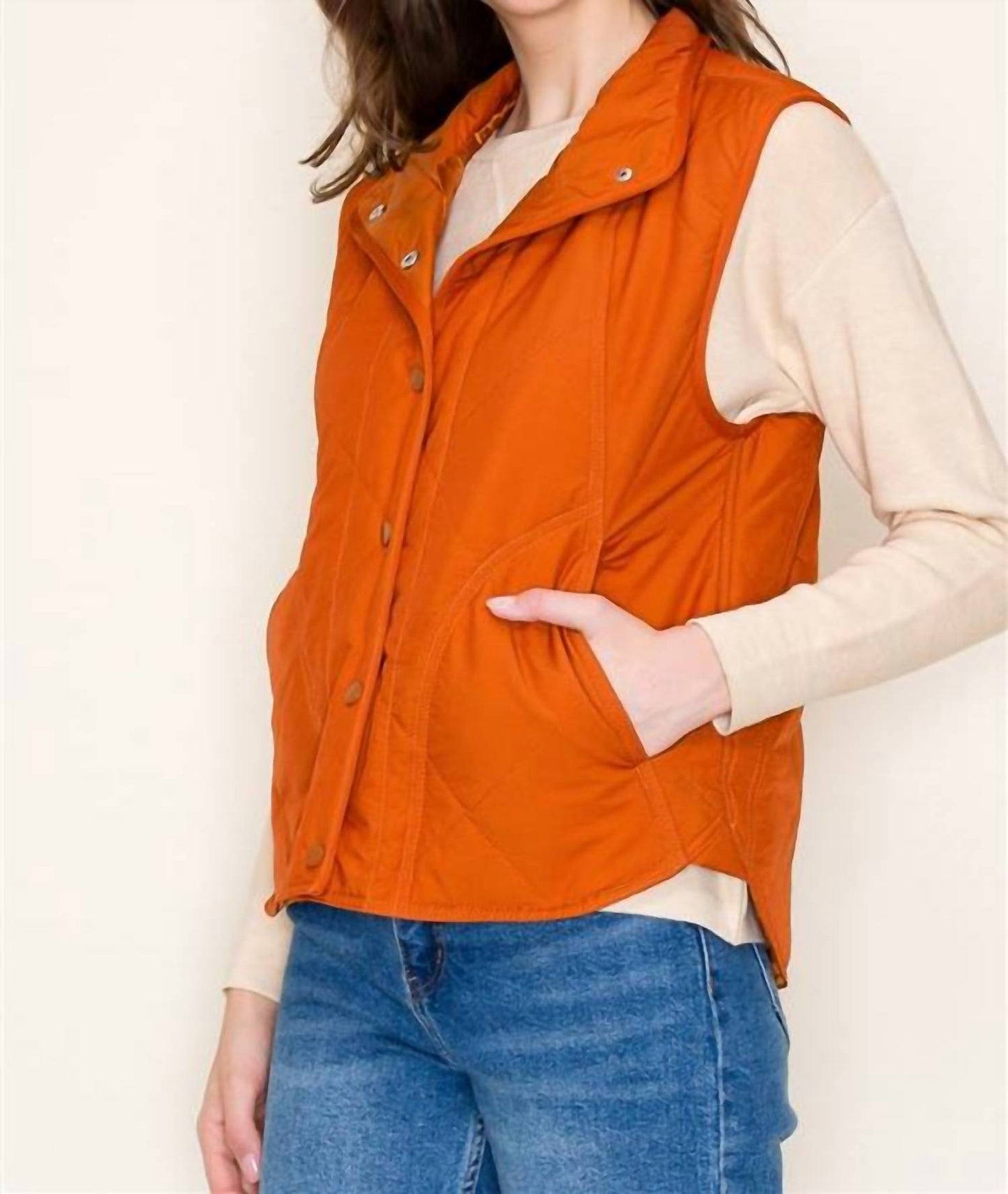 Staccato - Kaye Button Front Textured Vest