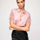 Fifteen Twenty - Ryan Ruched Tie Sleeve Button Shirt