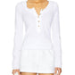 Free People - Our Song Henley Cuff Top