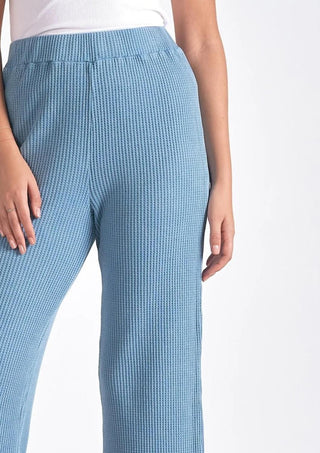 Elan - Waffle Knit Wide Leg Pant