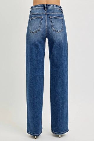 Risen - High Rise Tummy Control Wide Baggy Jeans