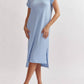 Entro - Ribbed Short Sleeve Midi Dress