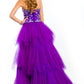 Rachel Allan - Heavy Beaded Strapless Sweetheart Gown