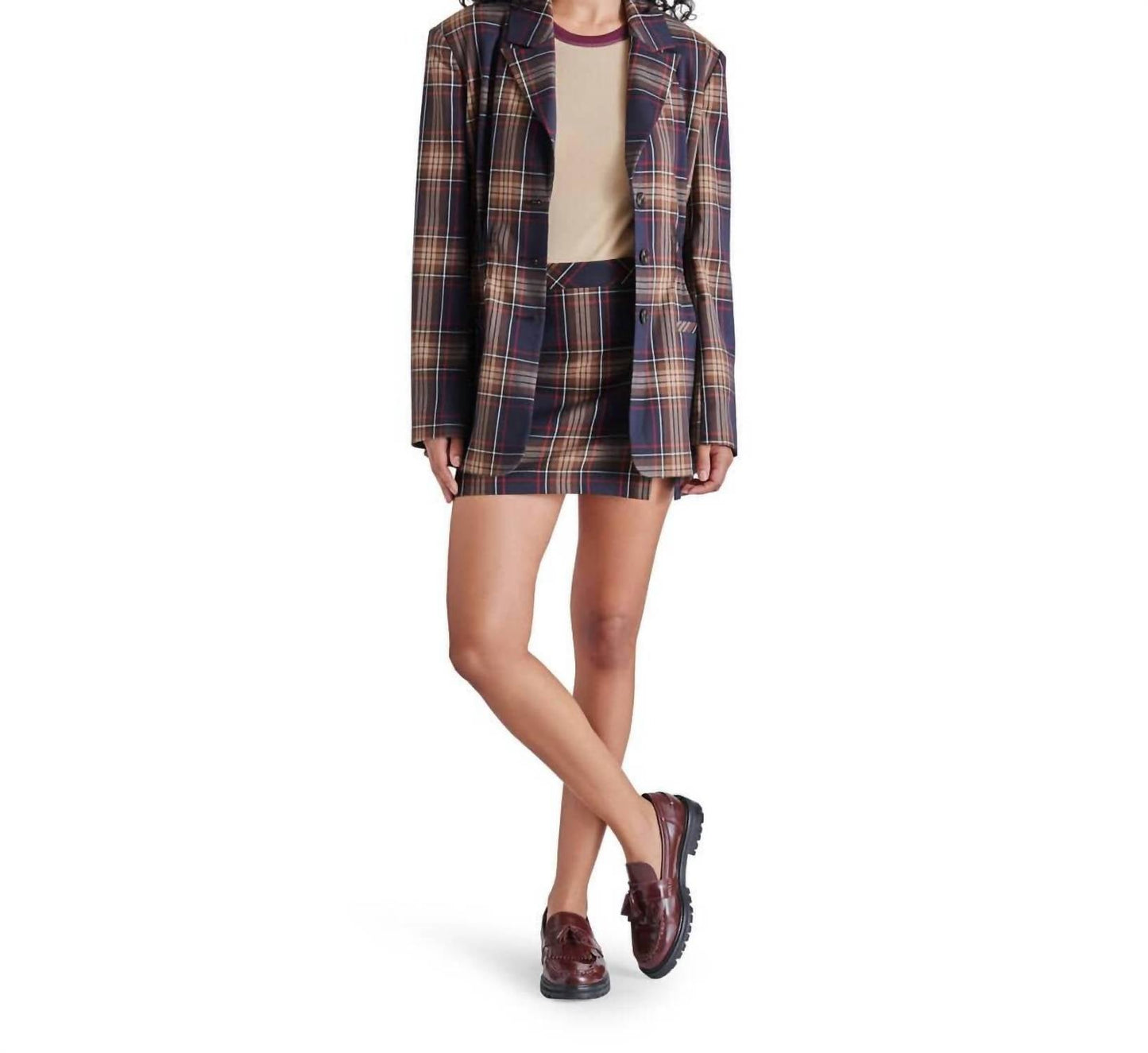 Steve Madden - Frida Plaid Blazer