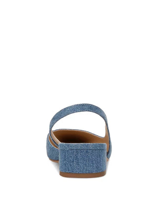Veronica Beard - Cecile Denim Cap-Toe Slingback Sandals