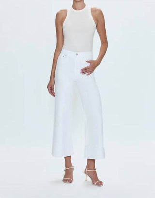 Pistola - Lana Crop Cuffed Wide Leg Jeans