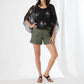 Karen Kane - High Waist Pleated Shorts
