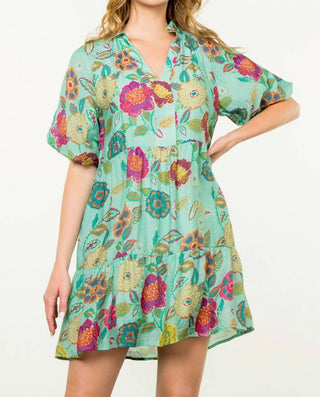 Thml - Hibiscus Puff Sleeve Floral Dress