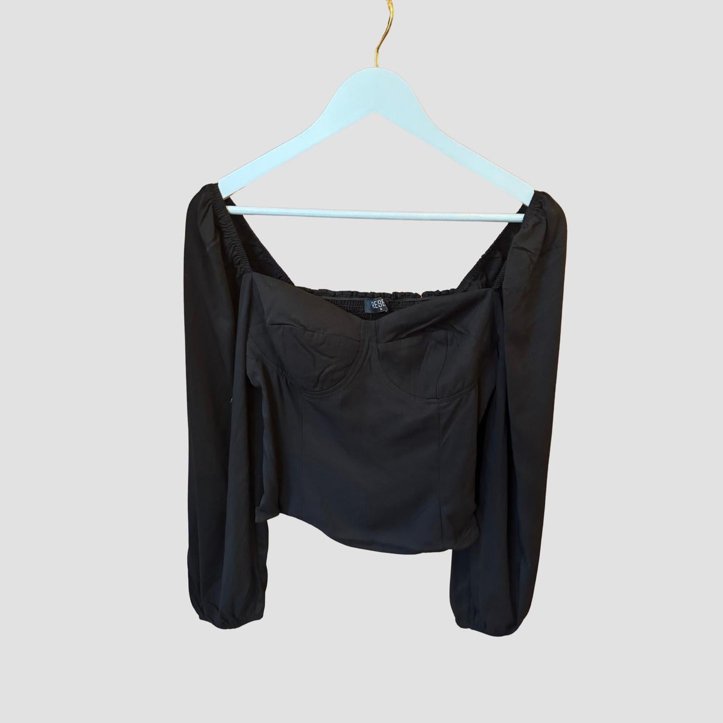 Reset By Jane - Abby Long Sleeve Crop Bustier Top