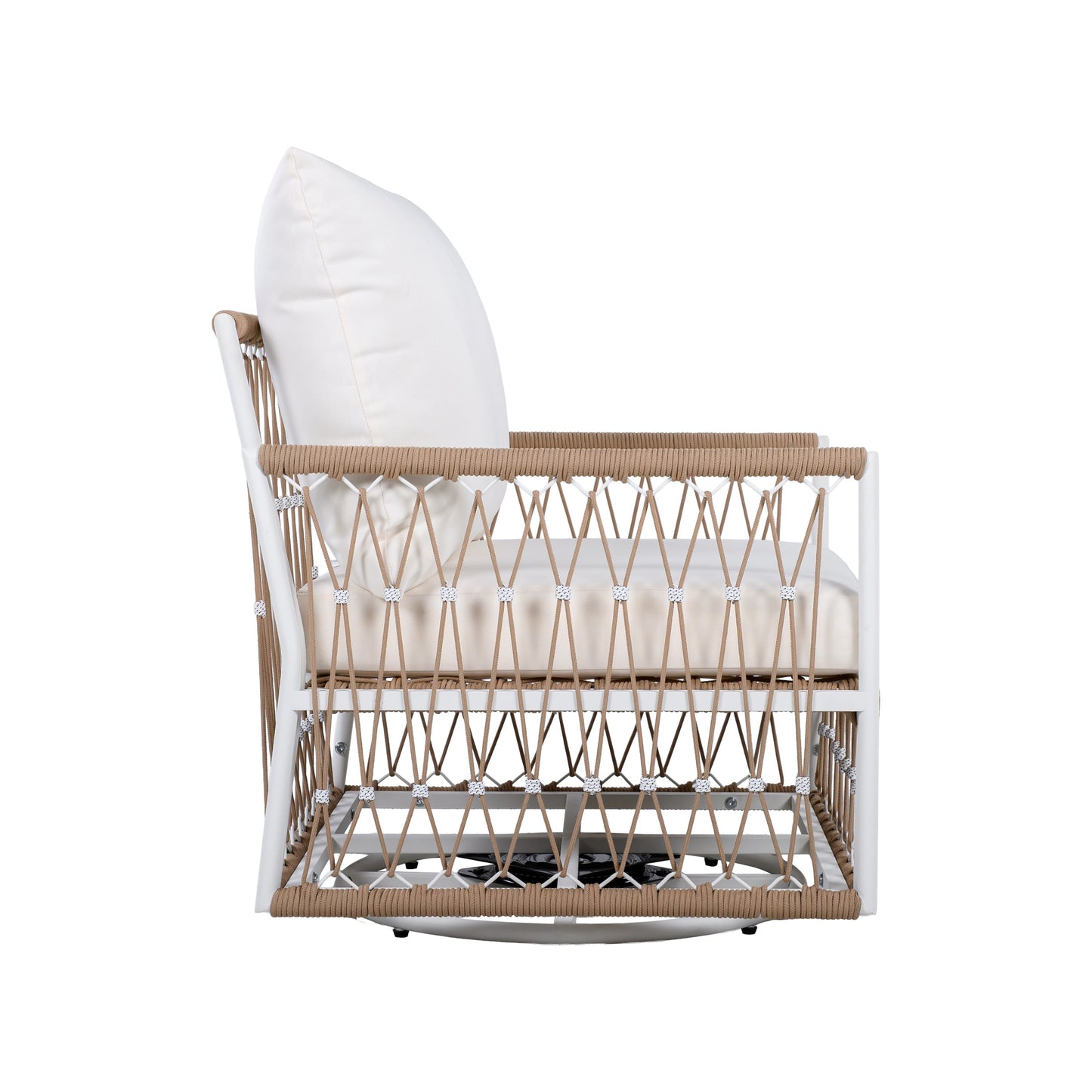 Set of 2 360° Swivel Bohemian Outdoor Lounge Chairs