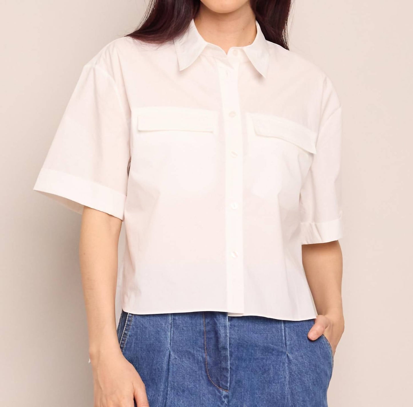 Cara Cara - Calvia Boxy Crop Shirt