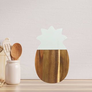 Creative Gifts International - Marble and Acacia Wood Pineapple Board