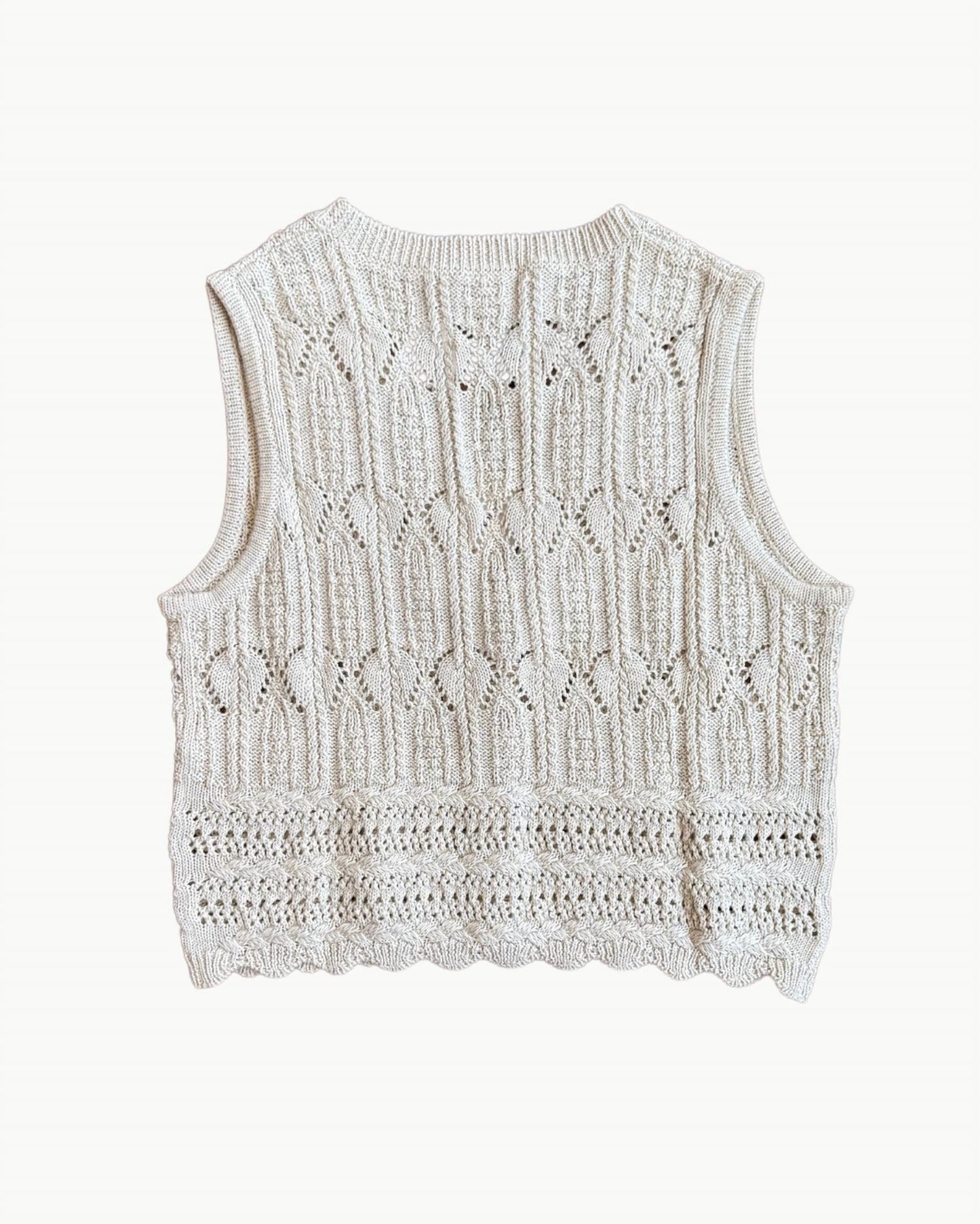 Autumn Cashmere - Mixed Stitch Vest