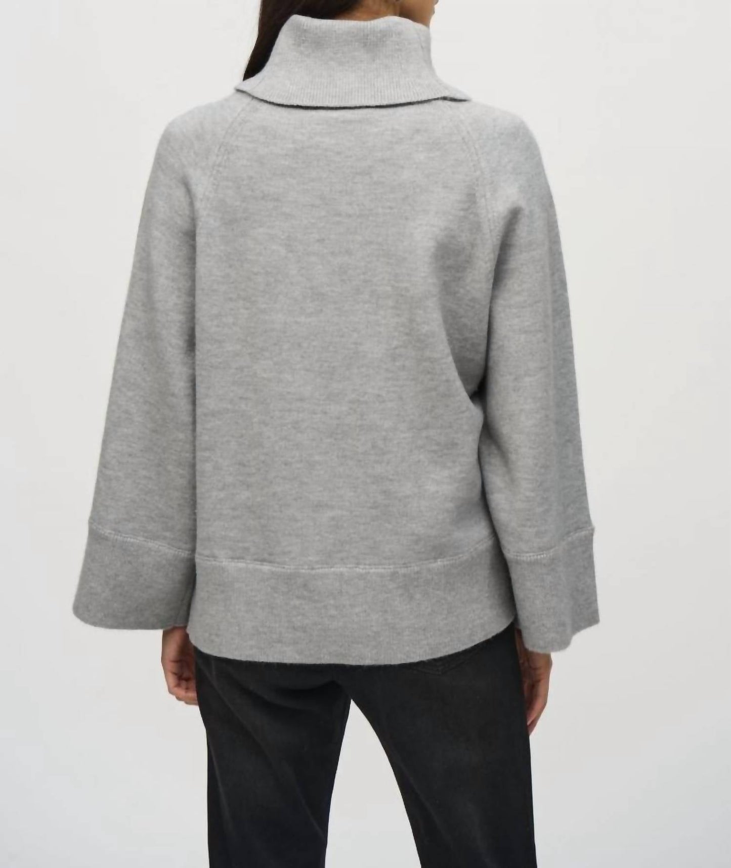 Joseph Ribkoff - Sequined Long Sleeve Cowl Neck Sweater