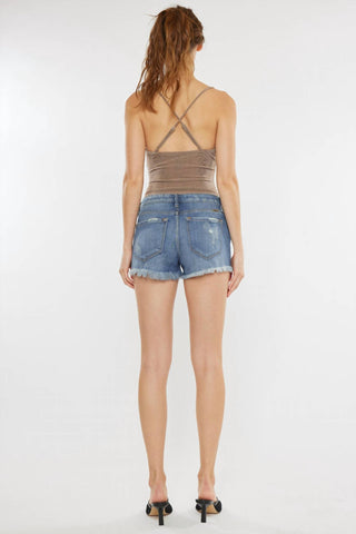 Kancan - Gizelle Mid Rise Boyfriend Shorts