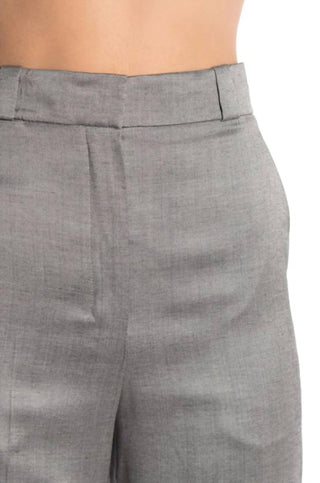 Theory - Crop Pants Cuff Straight Fluid Melange Pants