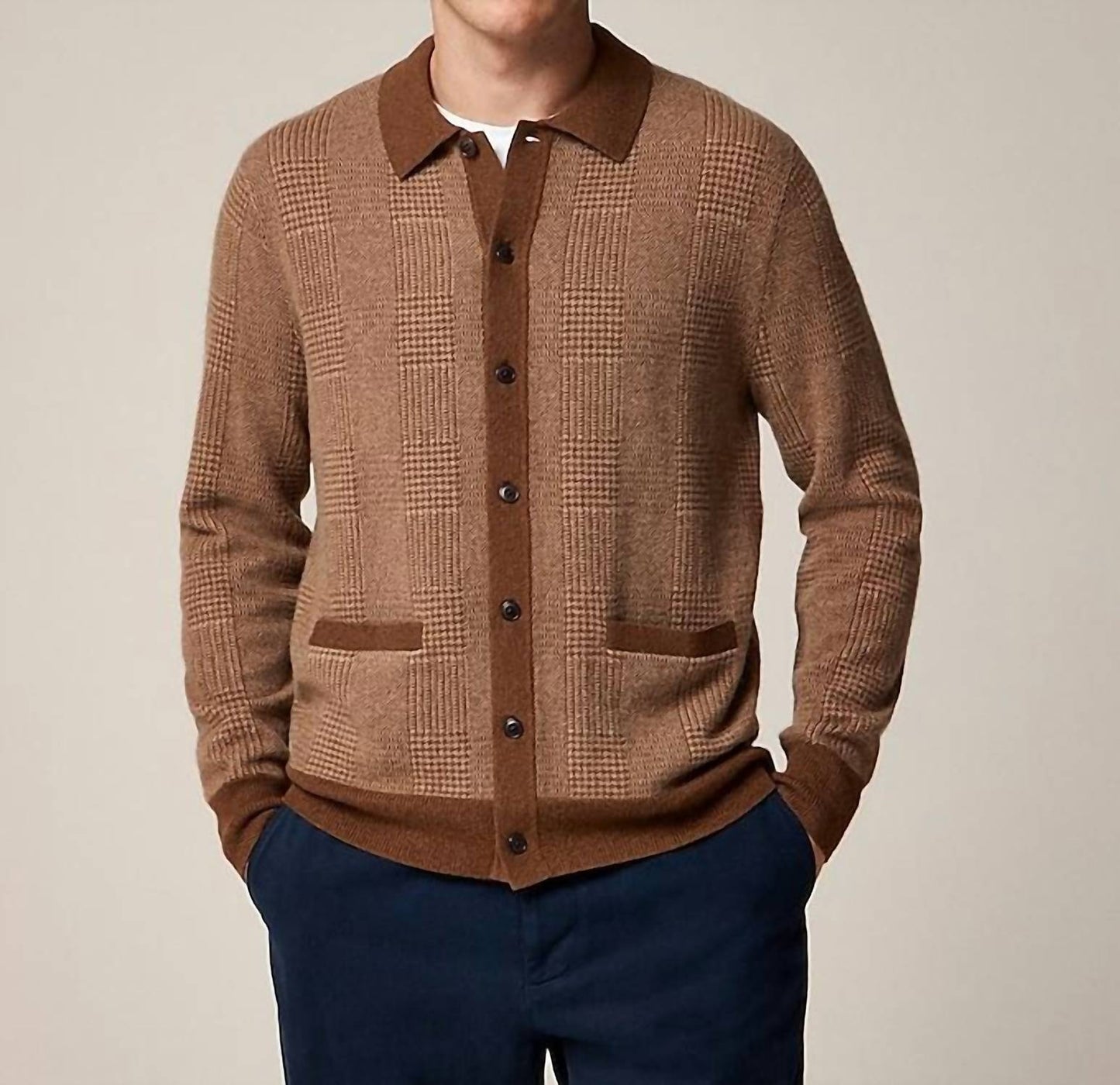 J.Crew - Cashmere Polo Cardigan Sweater