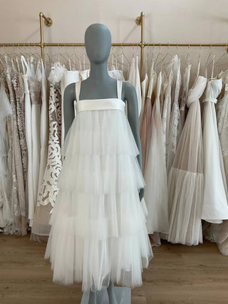 Amsale - Tiered Pleated Tulle Wedding Dress