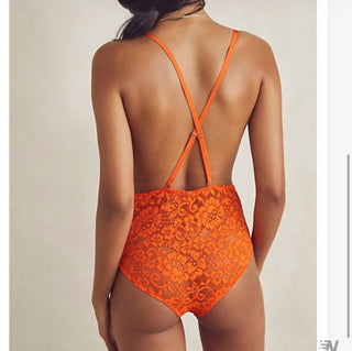 We Are Hah - Comin’ In Haht Lace Bodysuit