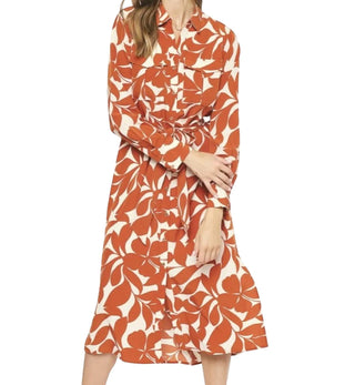 Entro - Floral Print Midi Dress
