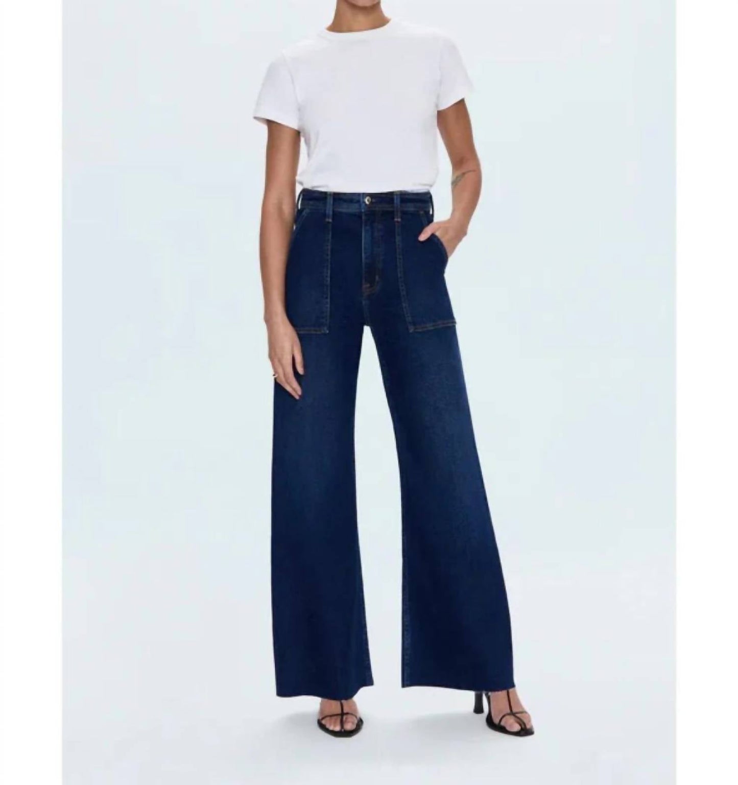 Pistola - Penny High Rise Wide Leg Utility Jean