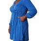 Double Take - Enchanting Elegance Long Sleeve Dress