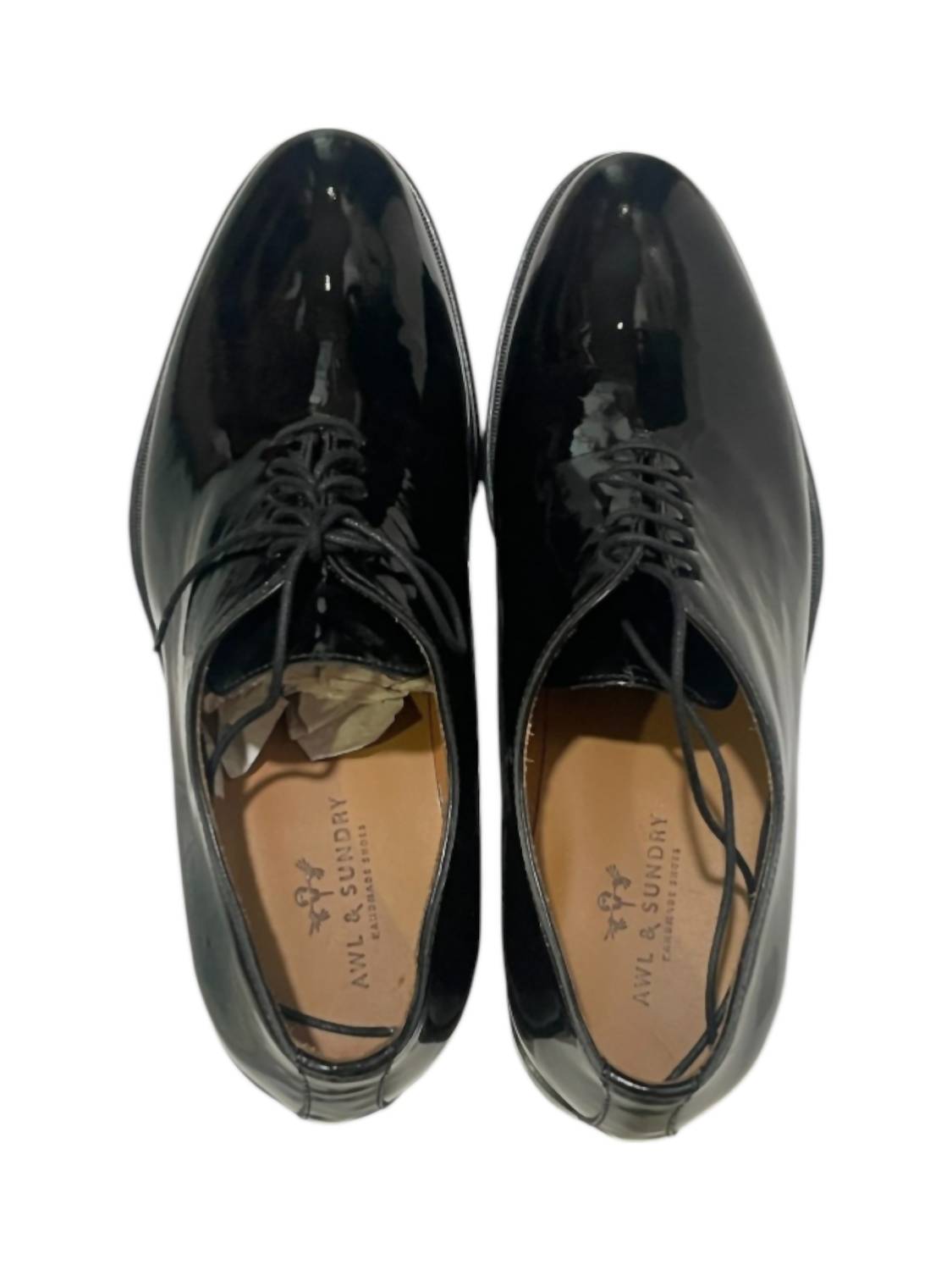 Awl & Sundry - Men's Patent Leather Lace Up Shoes