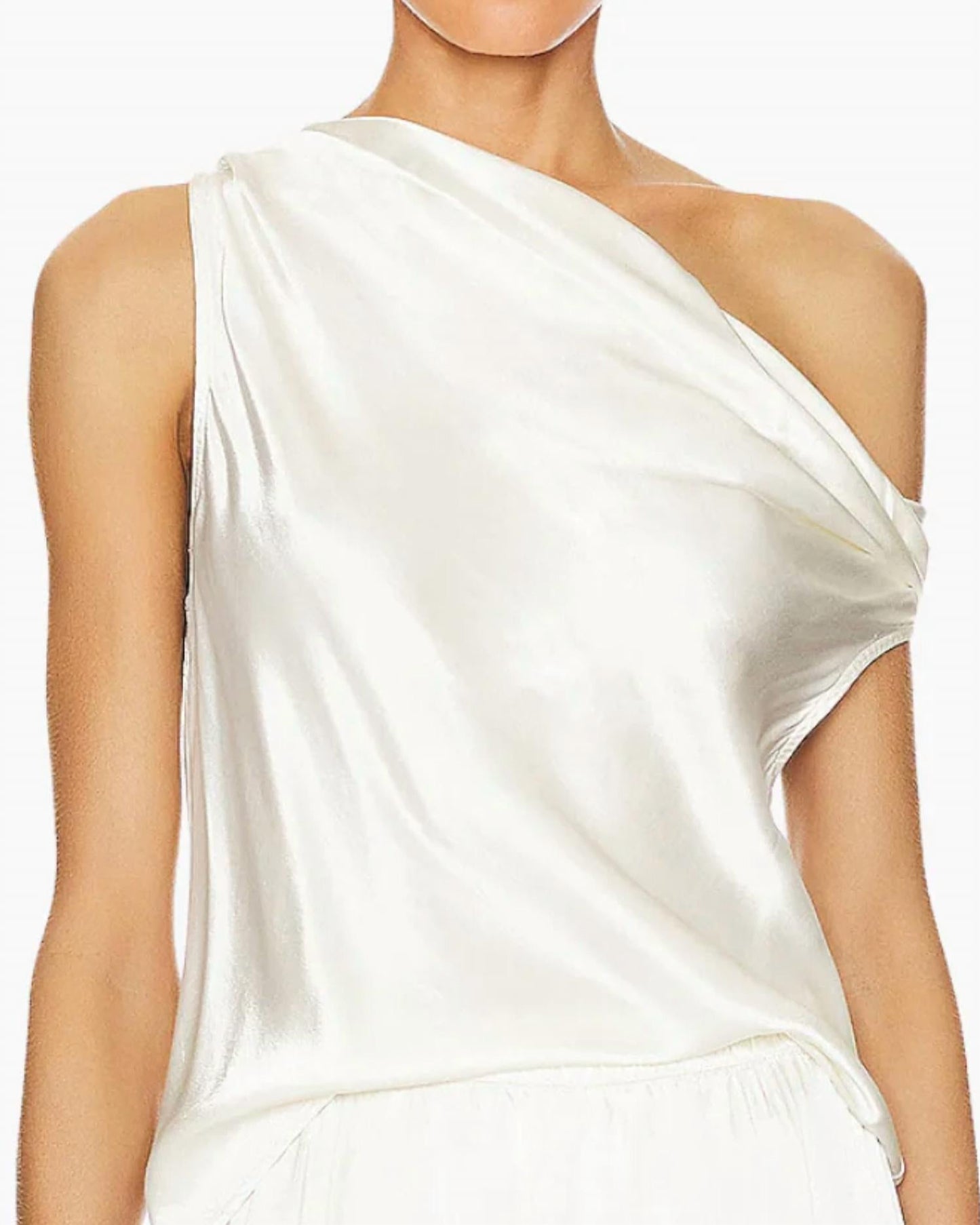 Enza Costa - Silk Bias Off-shoulder Top