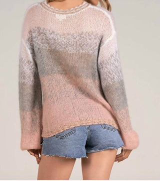 Elan - Long Sleeve Knit Crewneck Sweater