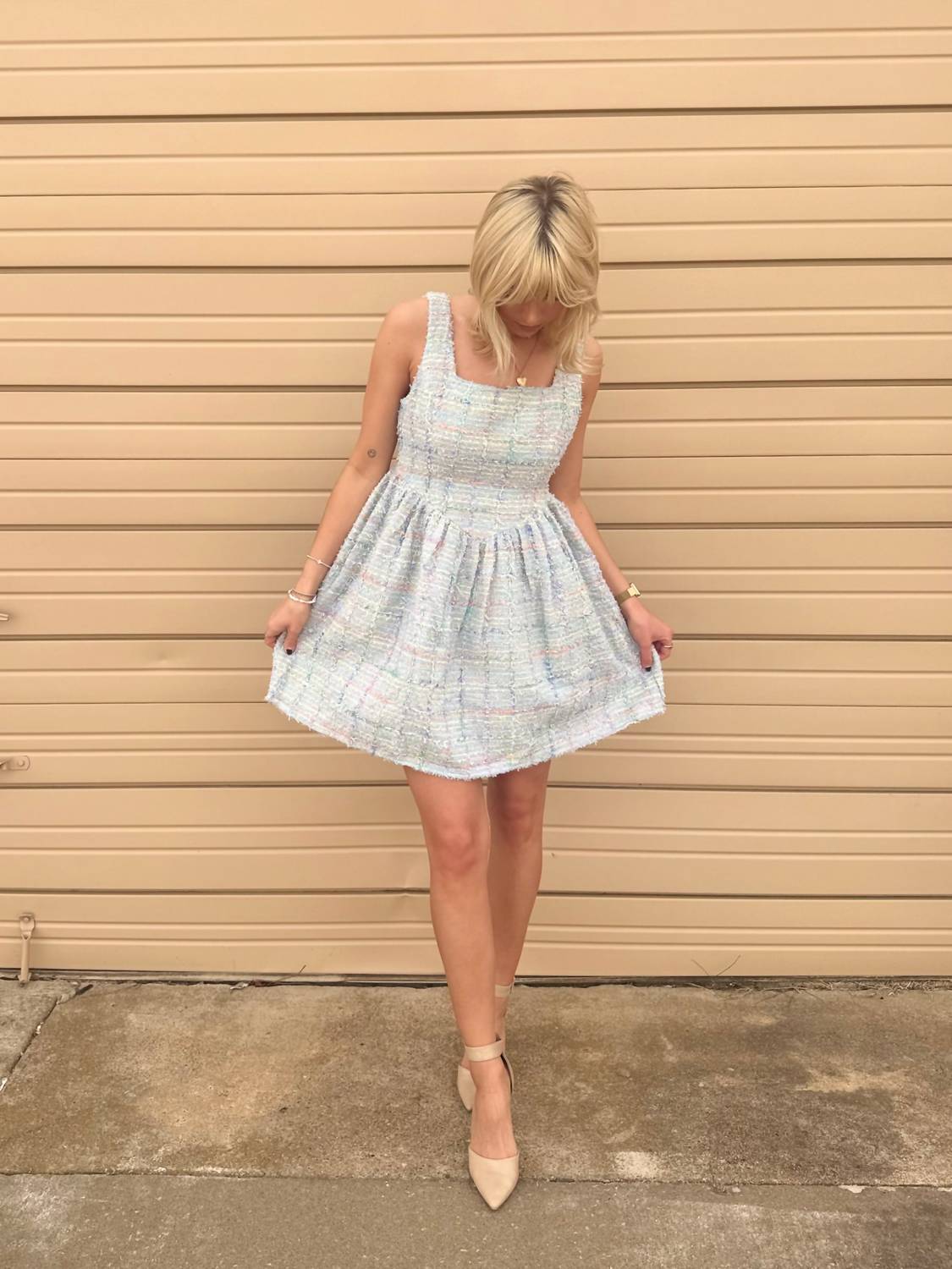 Aureum - Wren Tweed Mini Dress