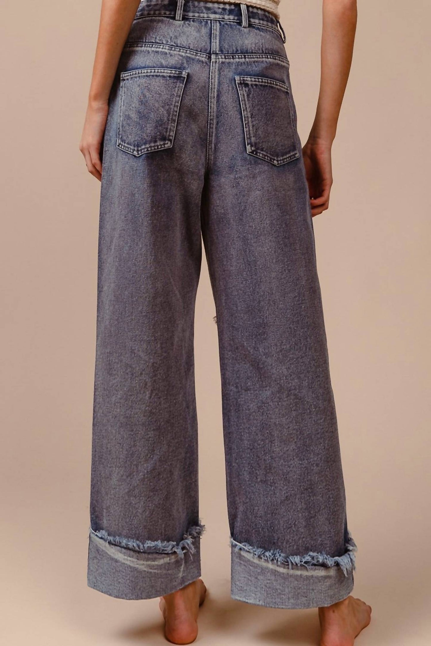 Bibi - Denim Washed Star Patched Jeans