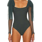 Free People - Tongue Tied Mesh Detail Bodysuit