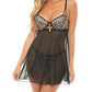 Oh La La Cheri - Journee Leopard Print Babydoll