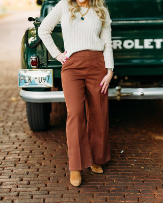 Spanx - Stretch Twill Cropped Wide-Leg Pant