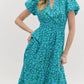 Entro - Floral puff sleeves Maxi Dress