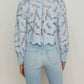 L'Agence - Seychelle Cropped Lace Blouse